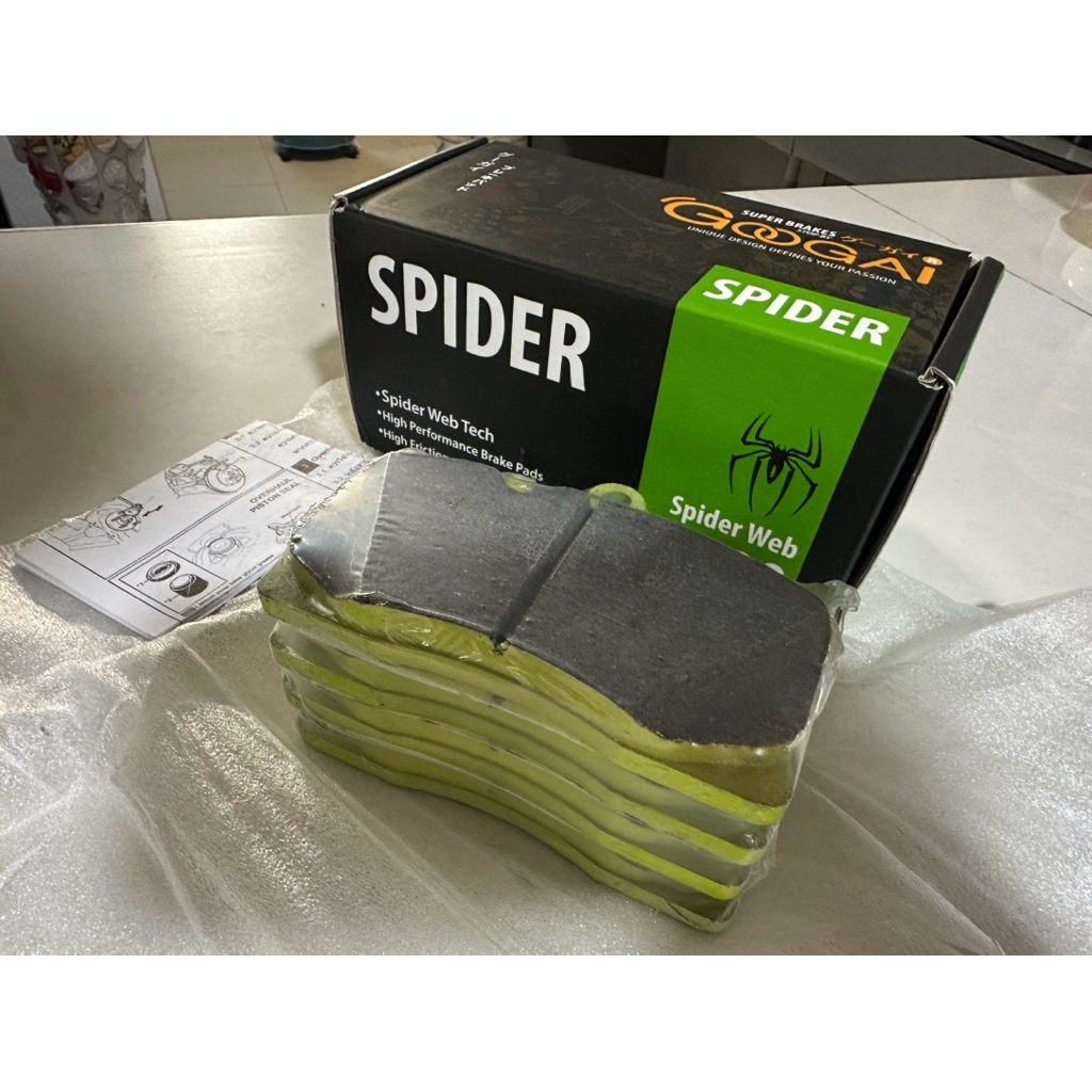 ผ้าเบรคหน้า 3uz ls430 googai spider600