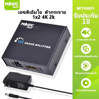 กล่องแยกจอ HDMI Splitter 1:2 (4K) MAGICTECH