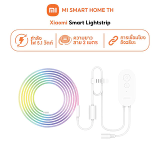 Xiaomi Smart Lightstrip แถบไฟอัจฉริยะ ซิงค์เพลง | แสงโดยรอบแบบไดนามิก | การหรี่แสงแบบกําหนดเอง