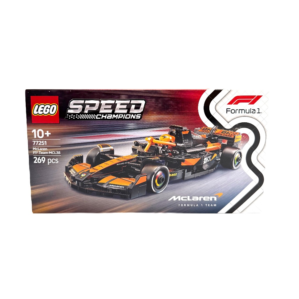 LEGO Speed Mclaren F1 Team MCL38 Race Car 77251 สีดำ/เหลือง