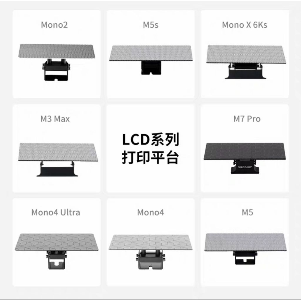 🔧 แท่นพิมพ์ LCD Resin 3D Printer คุณภาพสูง
รองรับหลายรุ่น: Mono2, M5s, Mono X 6Ks, M3 Max, M7 Pro, M