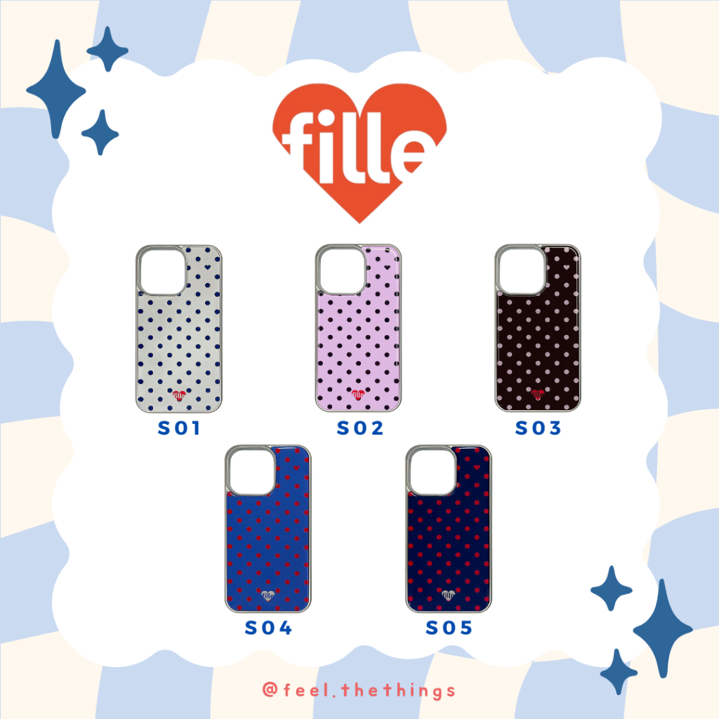 [Pre-order] fille forever — Polka Dot iPhone Case เคสโทรศัพท์ เคสไอโฟน