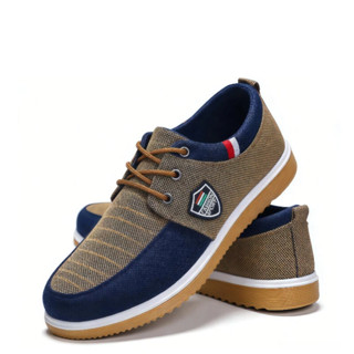 รองเท้าแฟลตลำลองสำหรับผู้ชายดีไซน์ใหม่ โดดเด่นด้วยพื้นยางกัน…