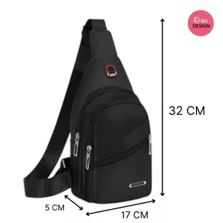 Bag design กระเป๋าคาดอก สะพายข้าง สะพายไล่ ผ้าoxford งานดี แฟชั่นสำหรับผู้ชาย รุ่น 017/031