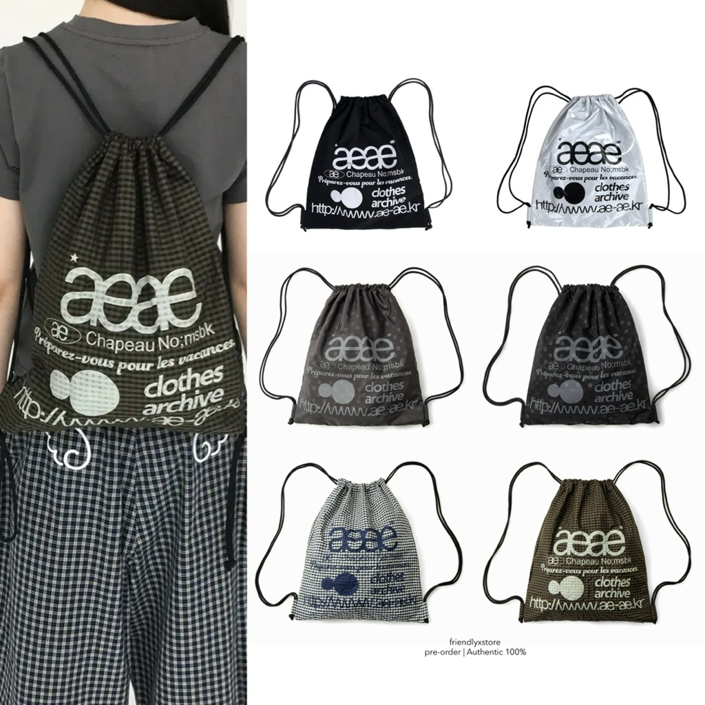 (pre-order) aeae – web logo gym sack รอบโปร ของแท้ ราคา ถูกที่สุด ดีลบีเคเค