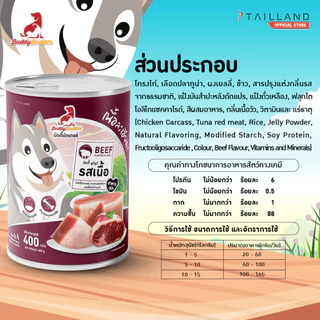 [แพ็คสุดคุ้ม!] Buddy Budder อาหารสุนัขกระป๋อง เนื้อแน่นเต็มกระป๋อง ราคาถูก