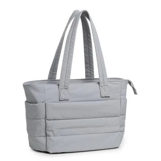 พร้อมส่งจากไทยกระเป๋าถือสุภาพสตรีแฟชั่นกันน้ําTote Bagกระเป๋าบุนวมลําลอง, กระเป๋าสะพายไหล่ผู้โดยสารความจุสูงกัน