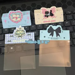 พร้อมส่ง🇹🇭 P001 กระดาษแพ๊คกิ๊บจำนวน 10 แผ่น แป้นติดกิ๊บ กระดาษติดกิ๊บ