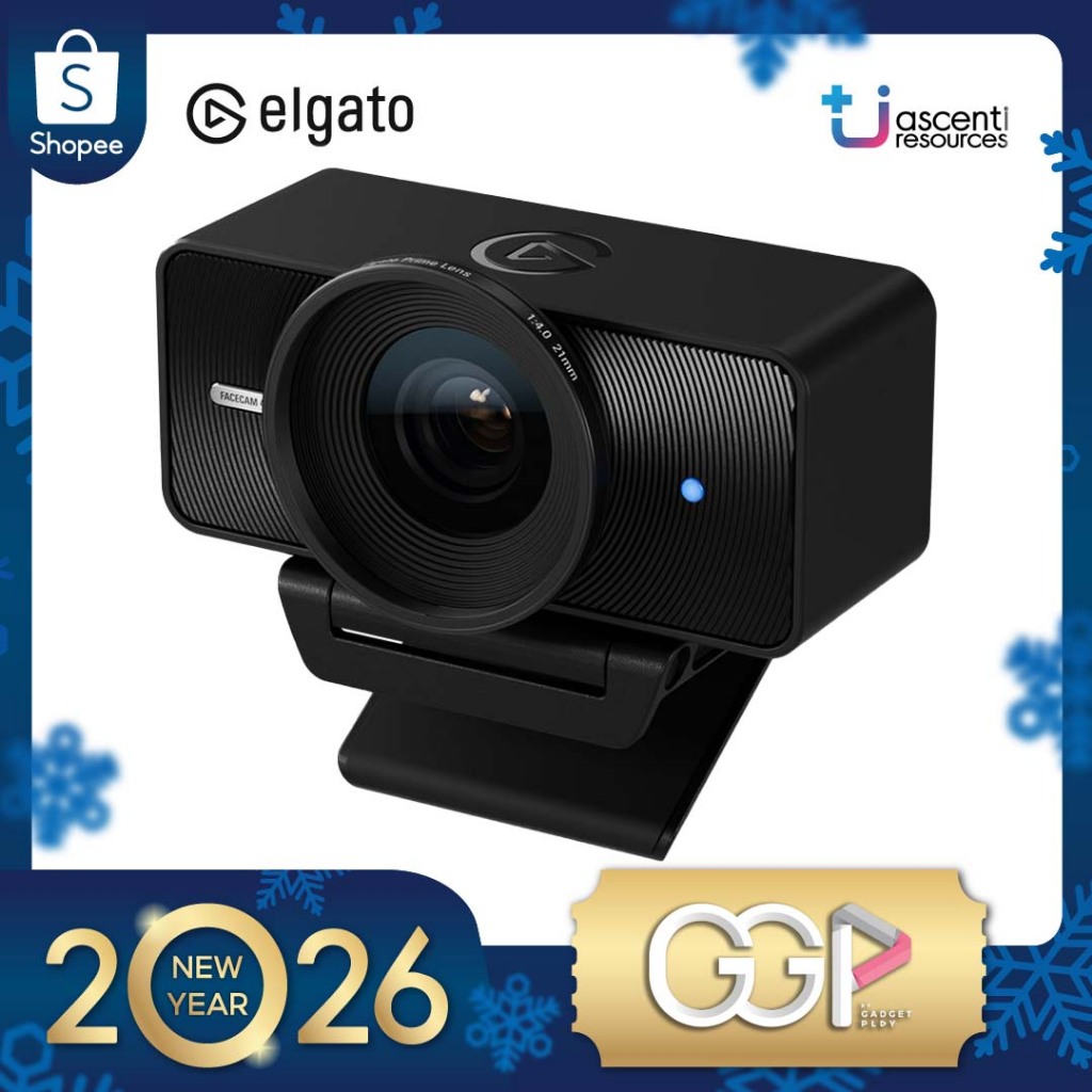 ELGATO FACECAM 4K60 Studio WEBCAM 10WAF9901 กล้องเว็ปแคม ความคมชัดสูงระดับ 4K ไลฟ์สดOBS มีซอล์ฟแวร์ 