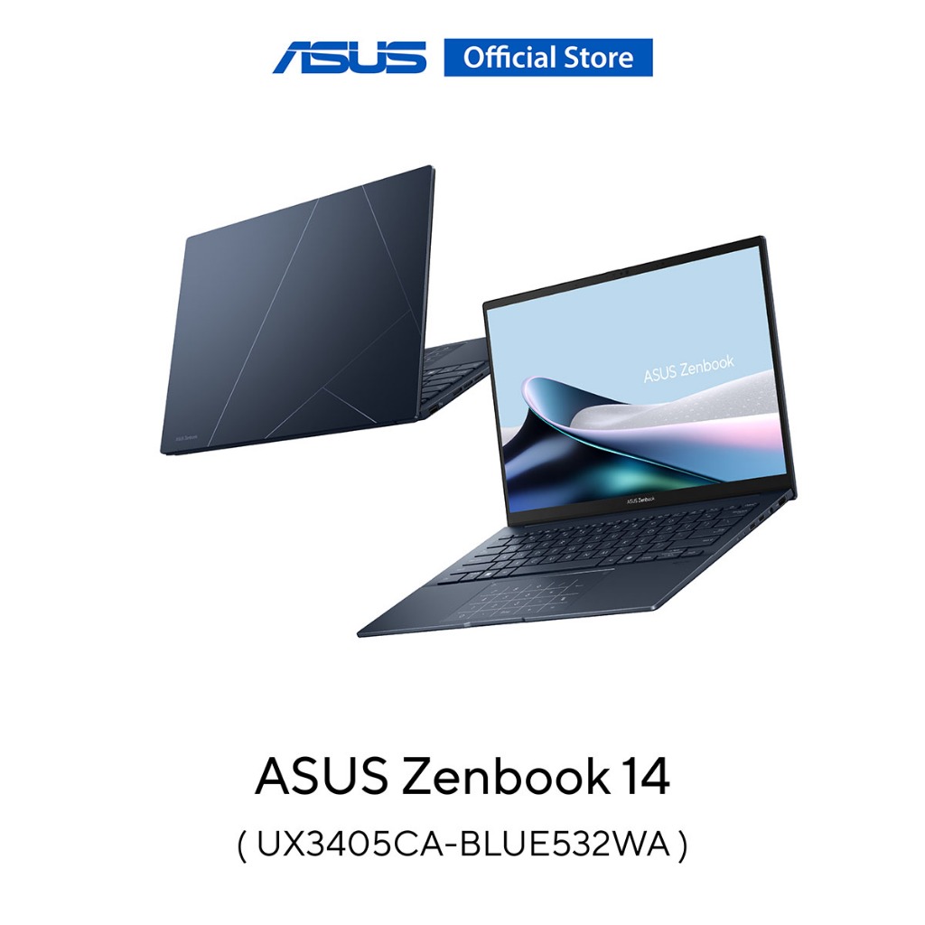 ASUS Zenbook 14 (UX3405CA-BLUE532WA) 14" 3K (2880x1800) OLED, U5-225H, 16GB, 512GB SSD, W11