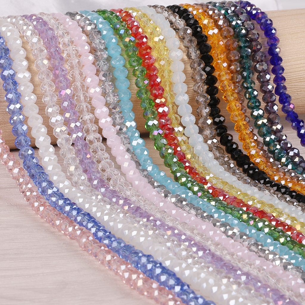 ลูกปัดคริสตัลออสเตรียเจียระไน 8mm 70 ชิ้น สำหรับ DIY งานเครื่องประดับทำสร้อยข้อมือและสร้อยคอ