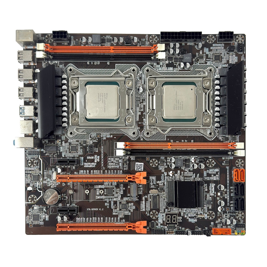 MB X79 Dual CPU + Xeon E5 2696 v2 x2 (รวม 24 Core 48 Thread) บอร์ด Server Workstation มือสอง ประกัน 