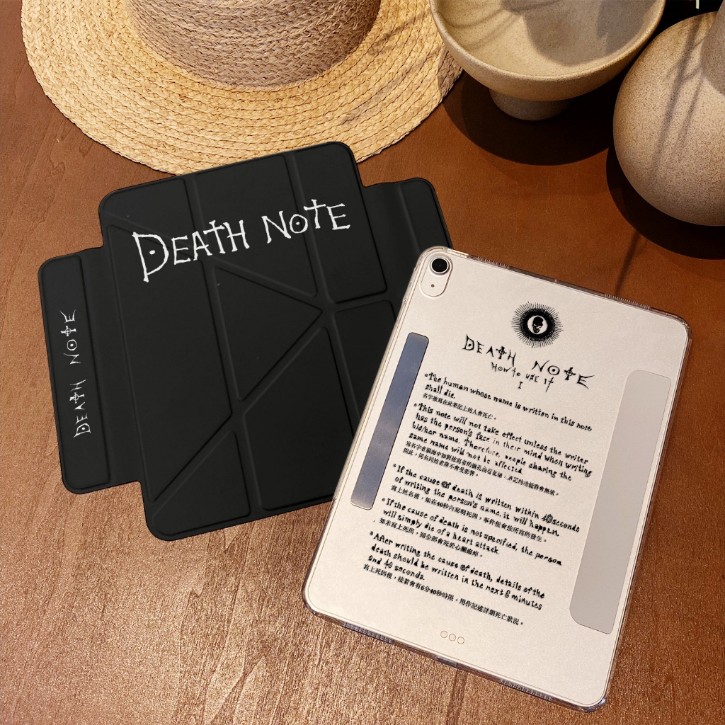 🔥จัดส่งภายใน24ชั่วโมง🔥เคสiPad พับรูปตัว Y Death note Gen12 Pro13 Air7 11 Gen9 ถอดออกได้ เคสไอแพด