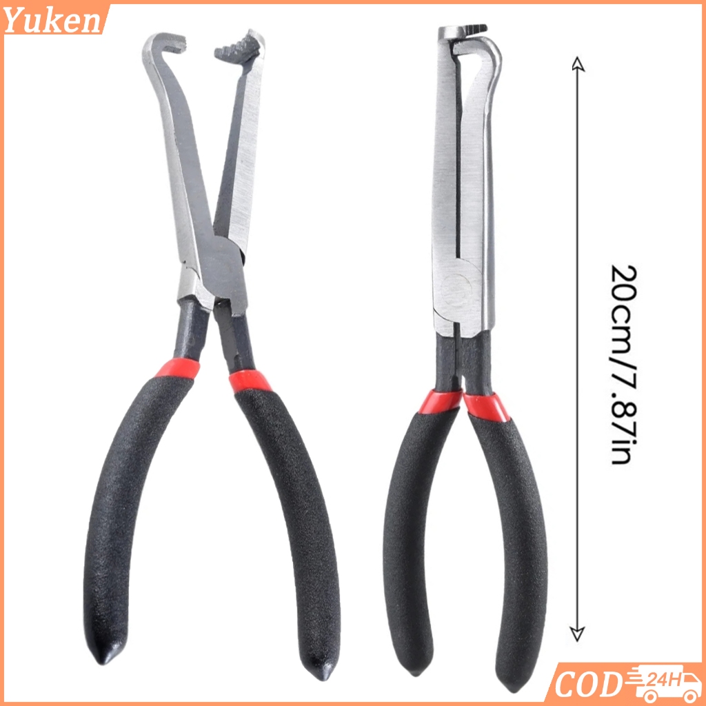 คีมปากงอถอดปลั๊กเซนเซอร์ คีมหนีบปลดล็อคสายไฟ เข้าที่แคบได้สะดวก ด้ามยางกันลื่น