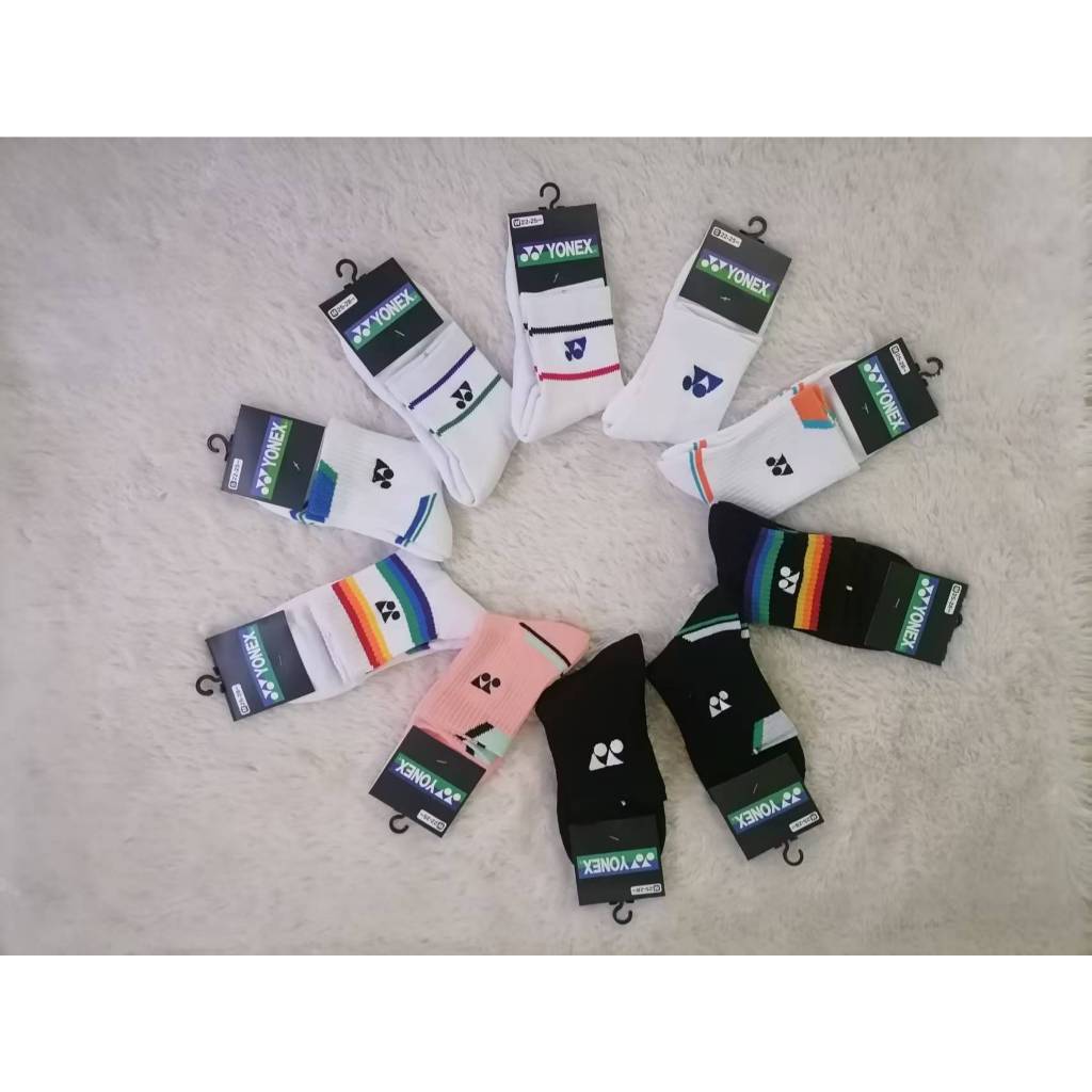 ถุงเท้ารุ่นใหม่ ผ้าหนานุ่ม ซับเหงือดีที่สุด ถุงเท้า Yonex แบบมีข้อกลาง เหนือตาตุ่ม ถุงเท้าโยเน็กซ์ถุงเท้าข้อยาวถึงกลาง พ - รูปที่ 2