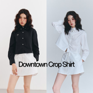 Downtown Long Sleeve Crop | เสื้อเชิ้ตครอป แขนยาว ทรงสวย มิน…
