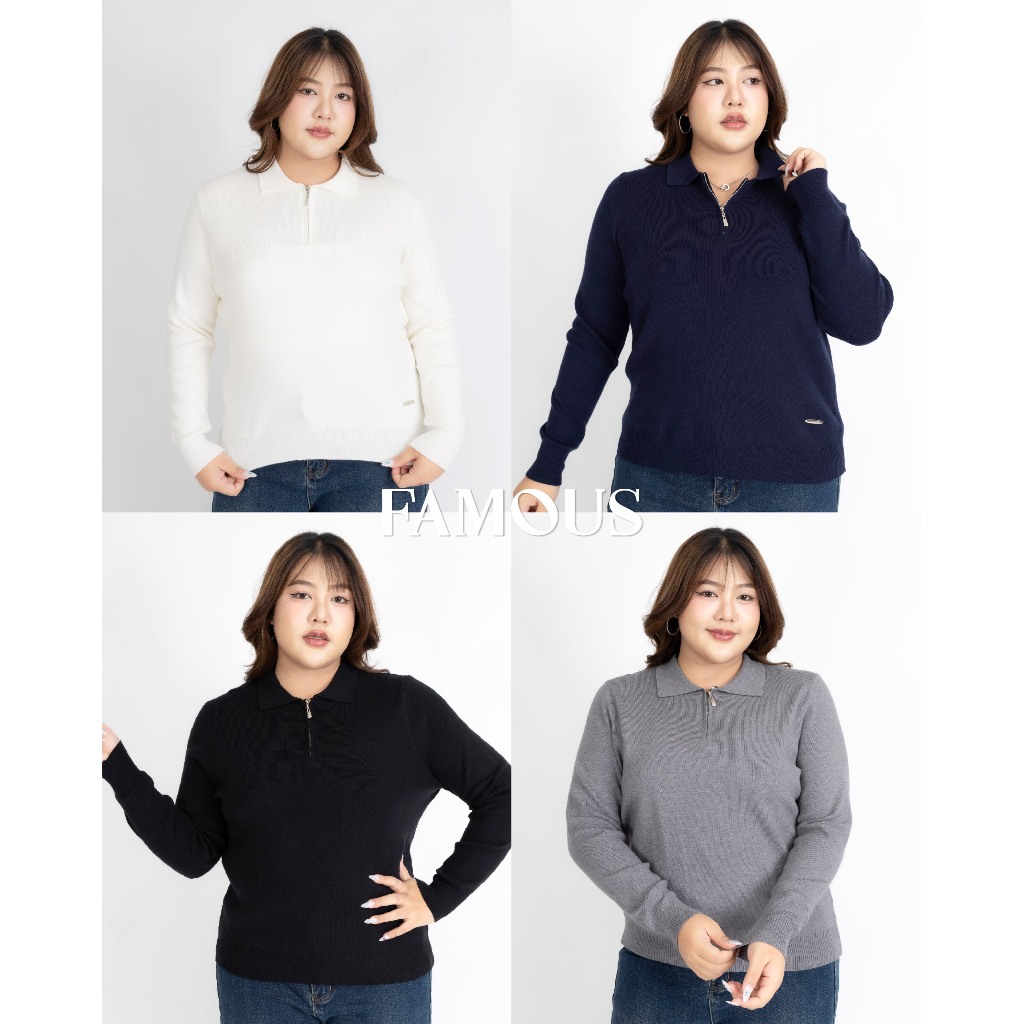 FAMOUS LONG-SLEEVED SWEATER #FMBL-F1T203