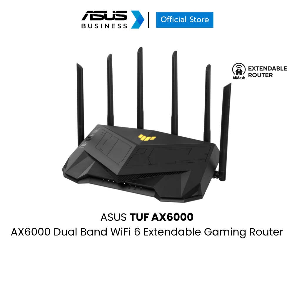 ASUS TUF AX6000 AX6000 Dual Band WiFi 6 Extendable Gaming Router