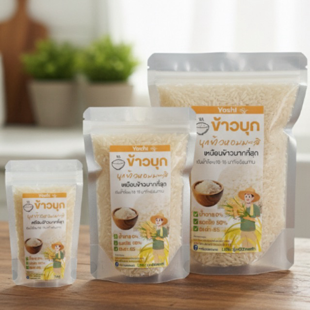 ข้าวบุกหอมมะลิ บุกข้าวหอมมะลิ ครึ่งกิโล บุกข้าวคีโตบุกข้าวข้าวบุกลดน้ำหนัก บุกข้าว