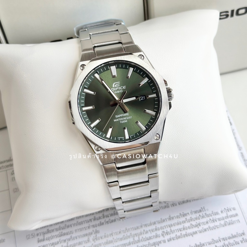 CASIO EDIFICE นาฬิกาข้อมือ รุ่น EFR-S108D-3A / EFR-S108D รับประกันศูนย์เซ็นทรัล 1 ปีเต็ม ของแท้