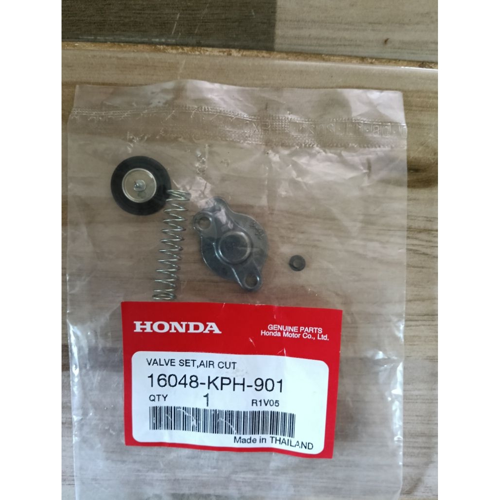 ชุดลิ้นตัดอากาศ/ไดอะแฟรม HONDA WAVE 125/WAVE 100 แท้เบิกศูนย์ (ราคา/1ชุด) 16048-KPH-901