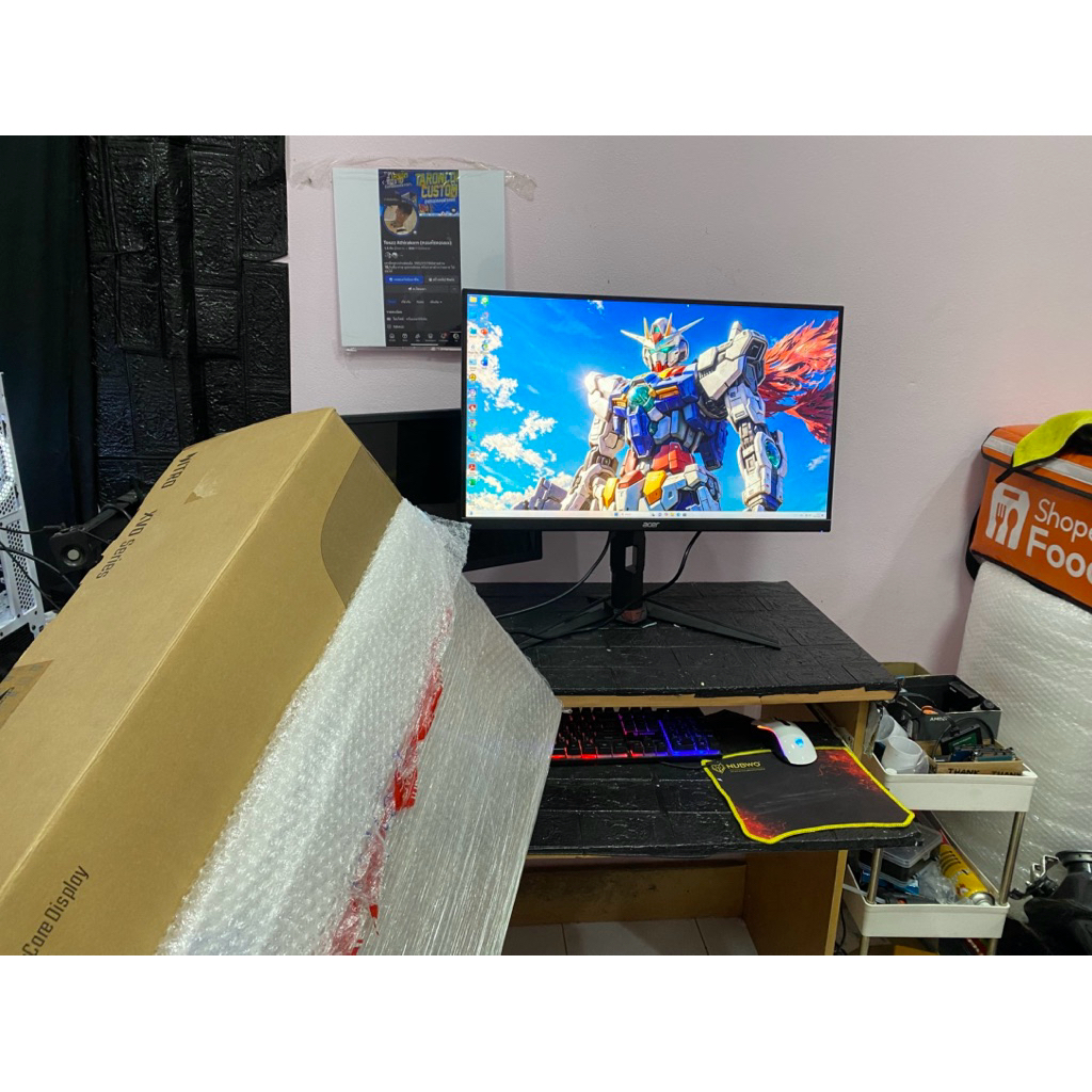 จอคอม Acer 27"270hz 2k   XV270U Z1bmiiprx มีครบกล่อง ปก.3ปี
