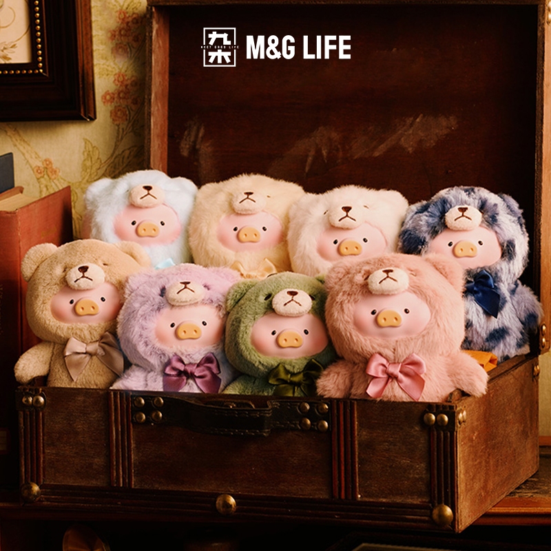 M&G LIFE x  LuLu the Piggy Vintage Teddy Shop Vinyl Plush Pendant Blind Box