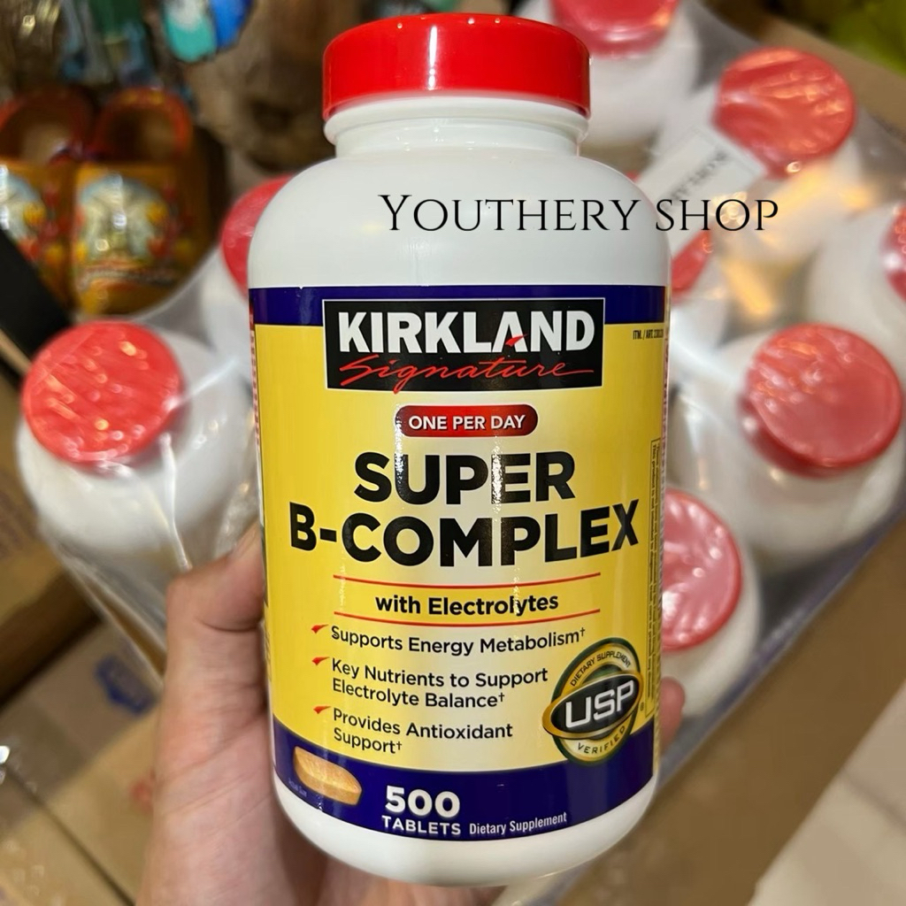 Kirkland Super B-Complex วิตามินบีรวม 500 Tablets (Exp.03/27)