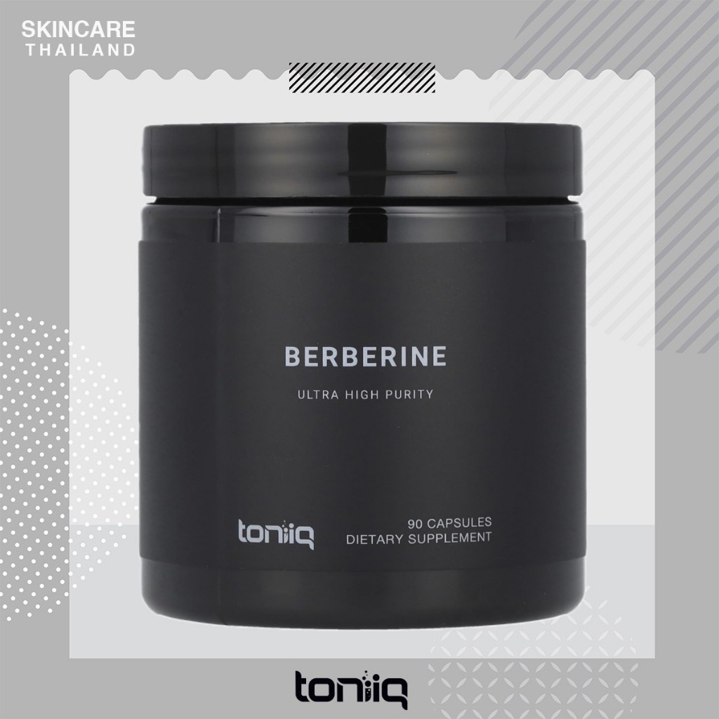 Toniiq Berberine HCL 97% (90 แคปซูล) ลดคอเรสเตอรอล น้ำตาล สารสกัดธรรมชาติคุณภาพสูง