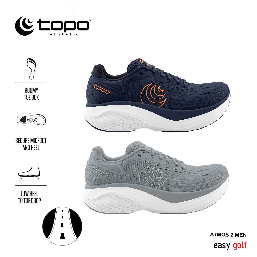 TOPO ATHLETIC ROAD ATMOS 2 MEN'S RUNNING SHOES รองเท้าวิ่งกีฬา วิ่งถนนผู้ชาย