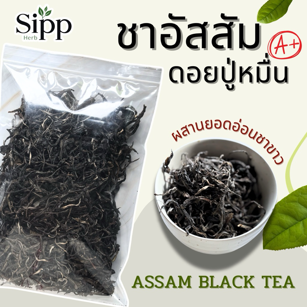 ชาอัสสัมดอยปู่หมื่น 500กรัม |  ชาอัสสัม คัดอย่างดี ปราณีตทุกขั้นตอน กลิ่นหอม รสชาติเข้มข้น