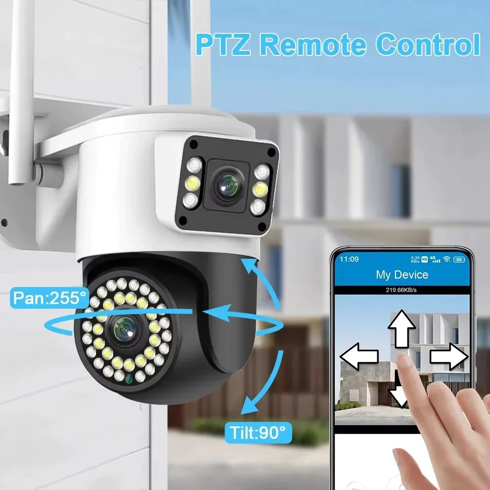 YOOSEE กล้องวงจรปิด ไร้สาย 8MP เลนส์คู่ กันน้ำ กลางคืนชัดเจน ตรวจจับเคลื่อนไหว 360° พูดคุยสองทาง thumbnail 7