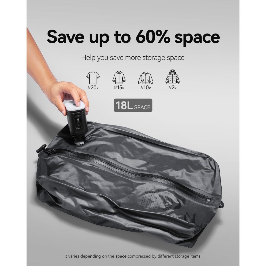 🔥ส่งจากไทย🔥ถุงสูญญากาศสําหรับการเดินทางเสื้อผ้า ถุงบีบอัดสูญญากาศ IP67ถุงสูญญากาศมีวาล์วสุญญากาศ,ออร์แกนไนลอนสําหรับ - รูปที่ 2