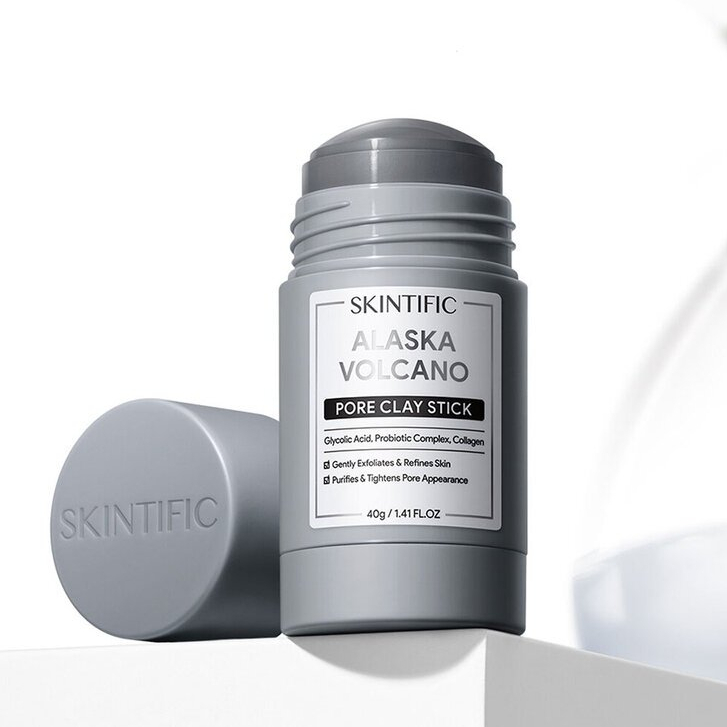 (พร้อมส่ง/ของแท้) SKINTIFIC Alaska Volcano Pore Clay Stick 40g มาสก์โคลนอลาสก้าโวลคาโน่แบบแท่ง