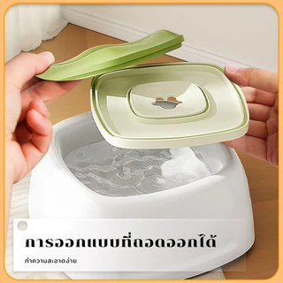 ชามน้ำลอยตัว ที่ให้น้ำสัตว์เลี้ยง ป้องปากเปียก ป้องกันน้ำกระเซ็น ความจุขนาดใหญ่