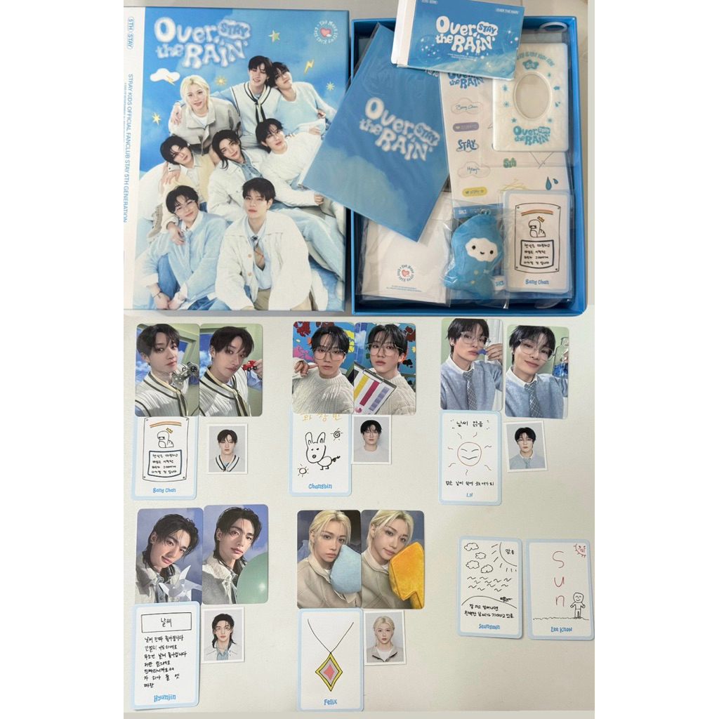 straykids official 5th gen kits พร้อมส่ง การ์ดเด็กหลง skz overthe rain stray kids