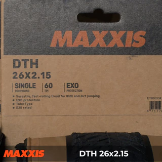 ยางนอกพับ MAXXIS รุ่น DTH 26x2.15 EXO ขอบแก้ว / 26x2.30 EXO ขอบแก้ว / 26x2.30 ขอบดำ