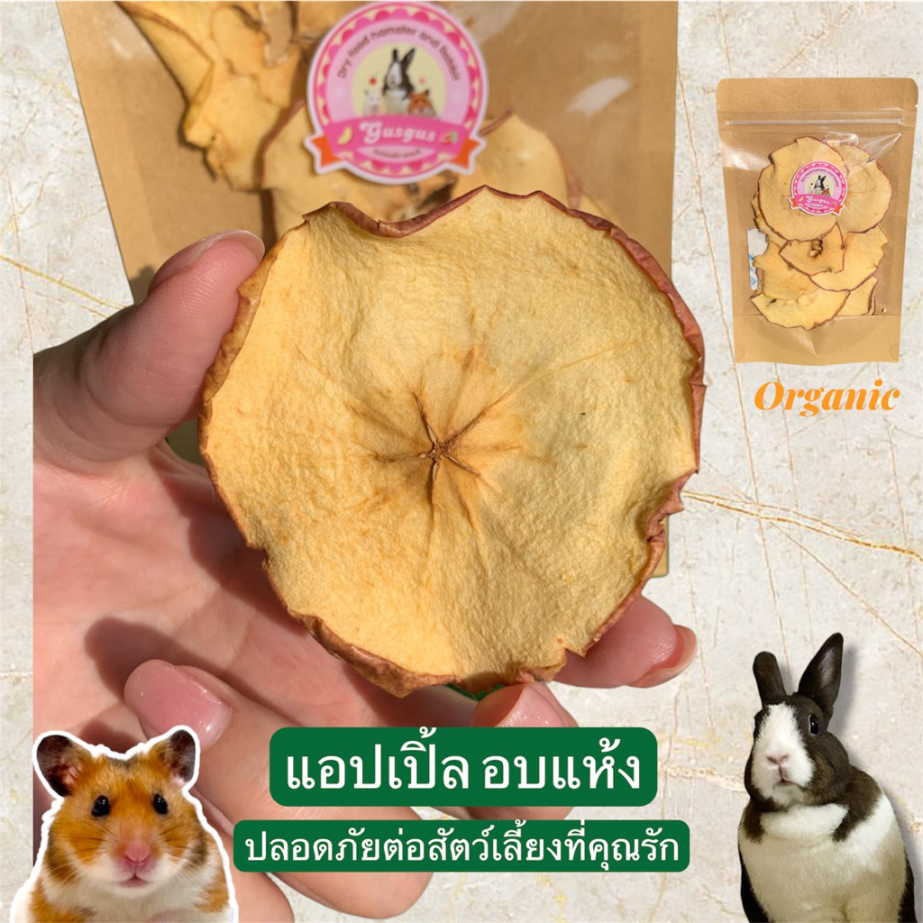 ผลไม้อบแห้งสำหรับสัตว์ฟันแทะ เหมาะกับกระต่ายและแฮมสเตอร์ สัตว์ฟันแทะทุกชนิด Organic,สัตว์ตัวเล็ก น่ารักถูกใจ - รูปที่ 2