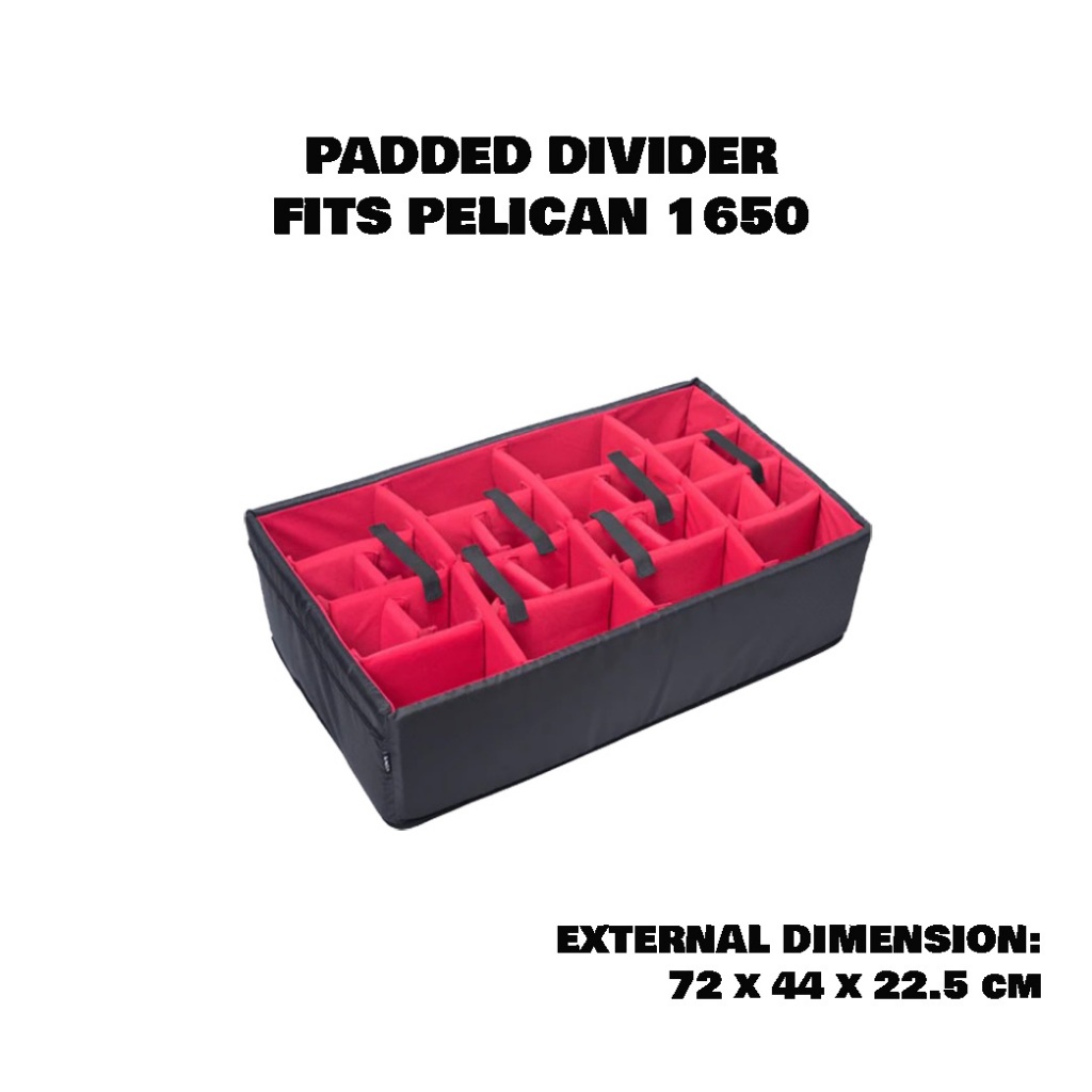 Insert Padded Divider for Pelican 1650 -  ช่องสำหรับ Pelican รุ่น 1650
