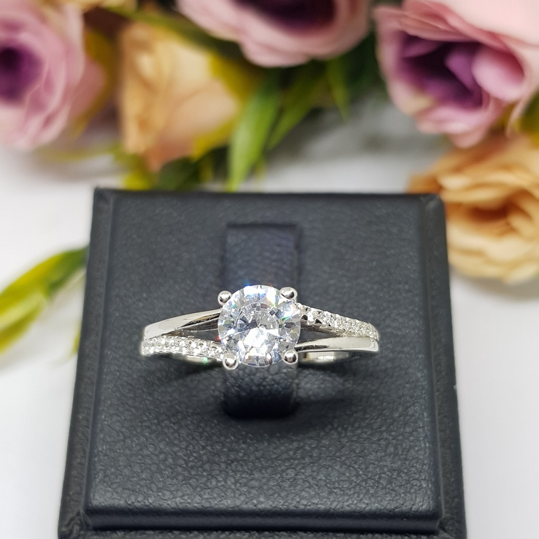 Memorine Jewelry خاتما أزواج فضة 925 بزركون DUO-26 — صورة 3