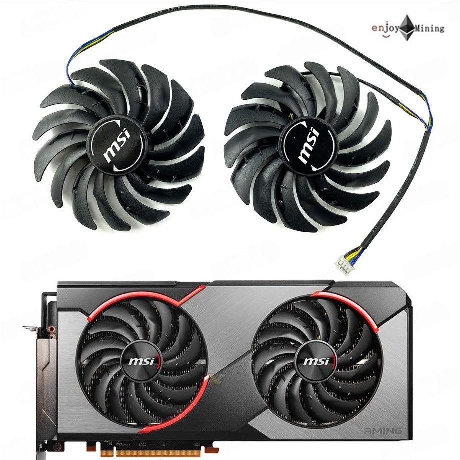 พัดลมการ์ดจอ MSI RX5700XT 5700 5600 GAMING X graphics card cooling fan PLD10010S12HH