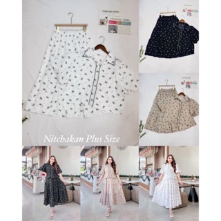 SET2ชิ้น เสื้อเชิ้ต+กระโปรงทรงสวย ใส่พรางหุ่นได้ดี สวยน่ารัก…