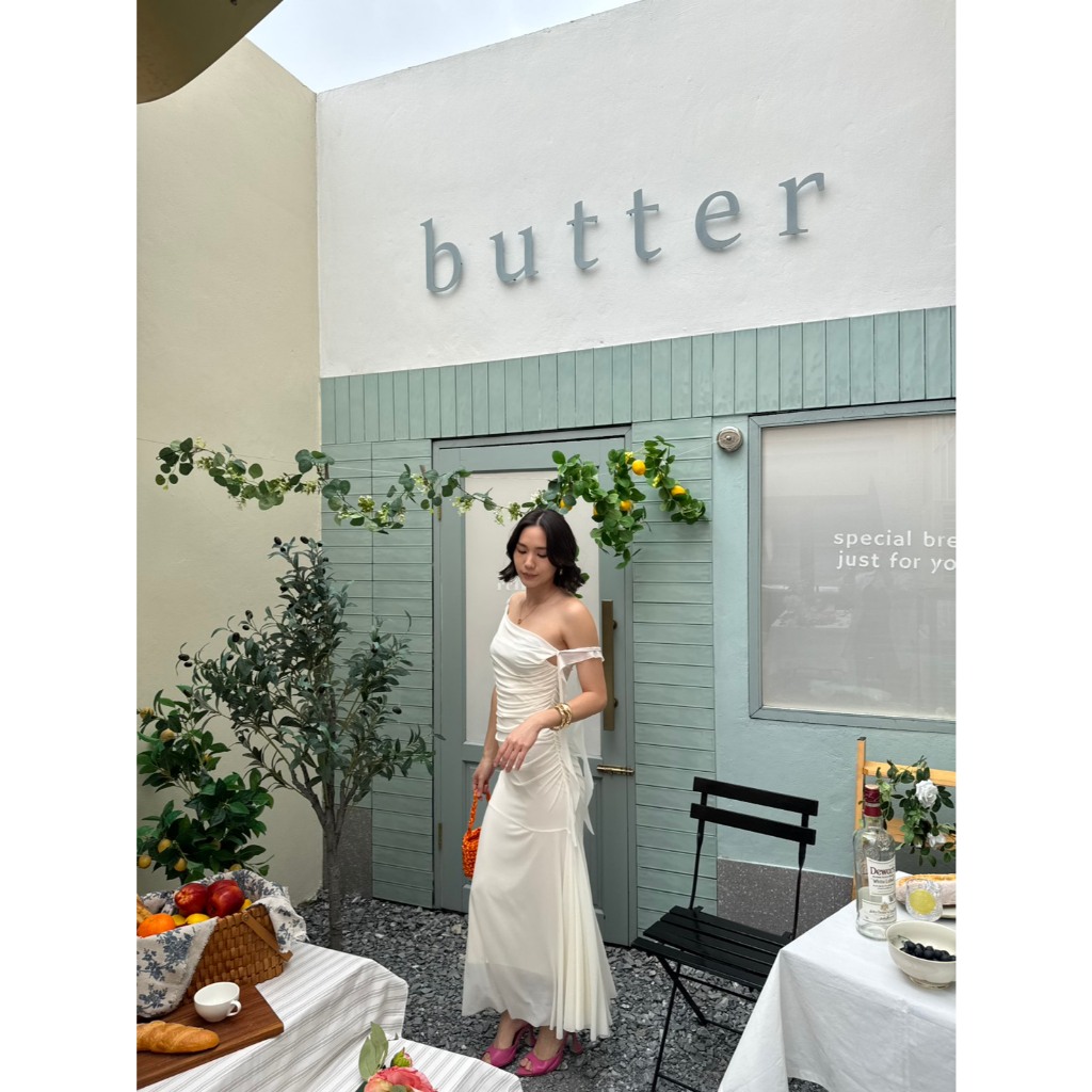 colourblockmatter  - Jelly Dress มี 6 สี เดรสออกงาน เดรสไปทะเล ผ้าตาข่ายยืดได้ รูปที่ 4