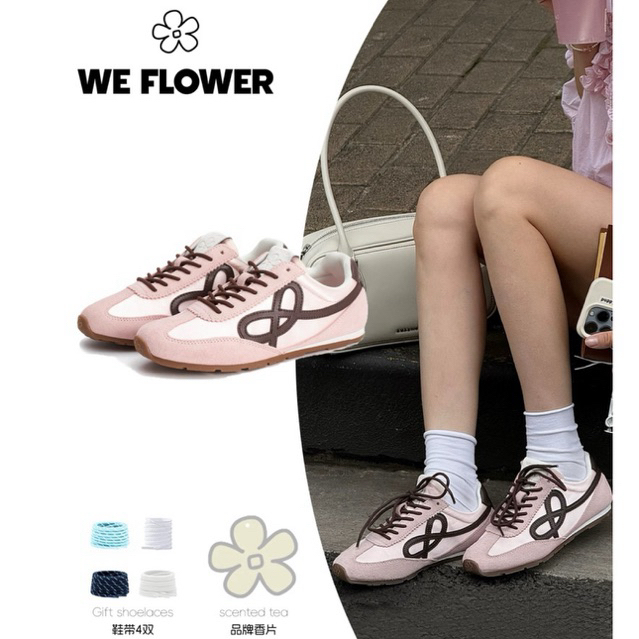 [พรีออเดอร์] รองเท้าผ้าใบ We flower (คอนเฟิร์มsizeก่อนสั่ง)