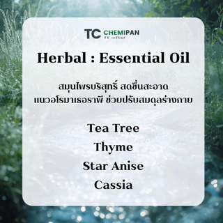 น้ำมันหอมระเหยบริสุทธิ์100% กลิ่นทีทรีออยล์ (Tea tree Essential oil) ขวดอโรม่ารูหยด ขนาด 10,30 กรัม