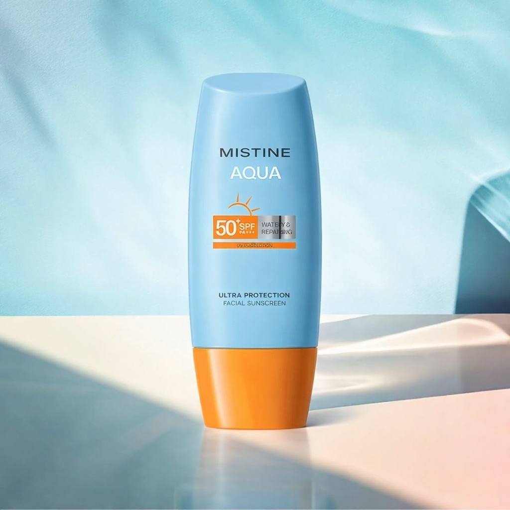 ครีมกันแดดมิสทีน AQUA BASE ULTRA MATTE&LIGHT DAILY FACE SUNSCREEN PRO SPF50+ PA++++ 40ML