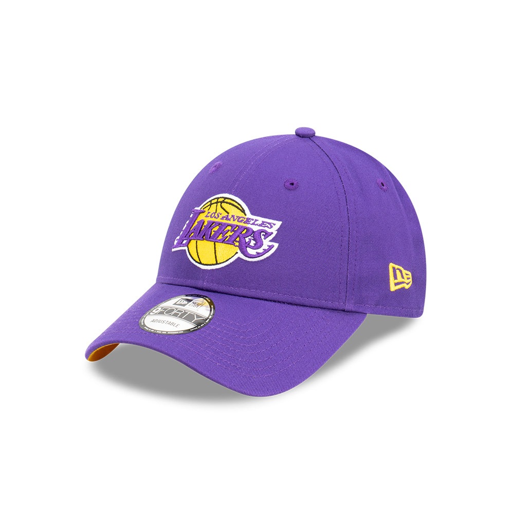 New Era หมวกรุ่น LOS ANGELES LAKERS NBA SIDEBALL TRUE PURPLE 9FORTY CAP