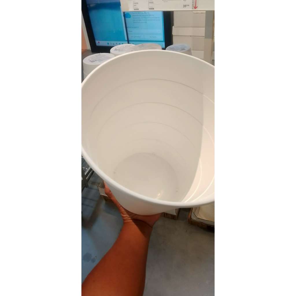 FNISS ฟนิส ถังขยะ, ขาว, 10 ลิตร - รูปที่ 2