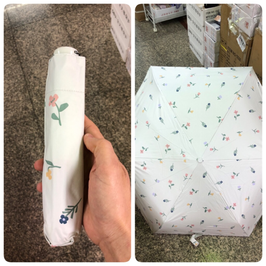 ร่มญี่ปุ่น Gbu 🇯🇵 พับ 3 ตอน ลายทิวลิป 🌷พาสเทล ด้ามจับกลมน้ำหนักเบาอย่างดี⛈กันแดด 100%🌞