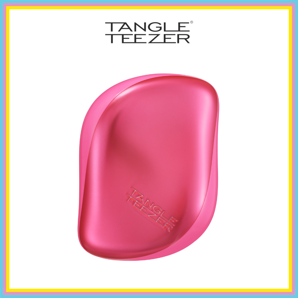 TANGLE TEEZER COMPACT STYLER BERRY PINK CHROME